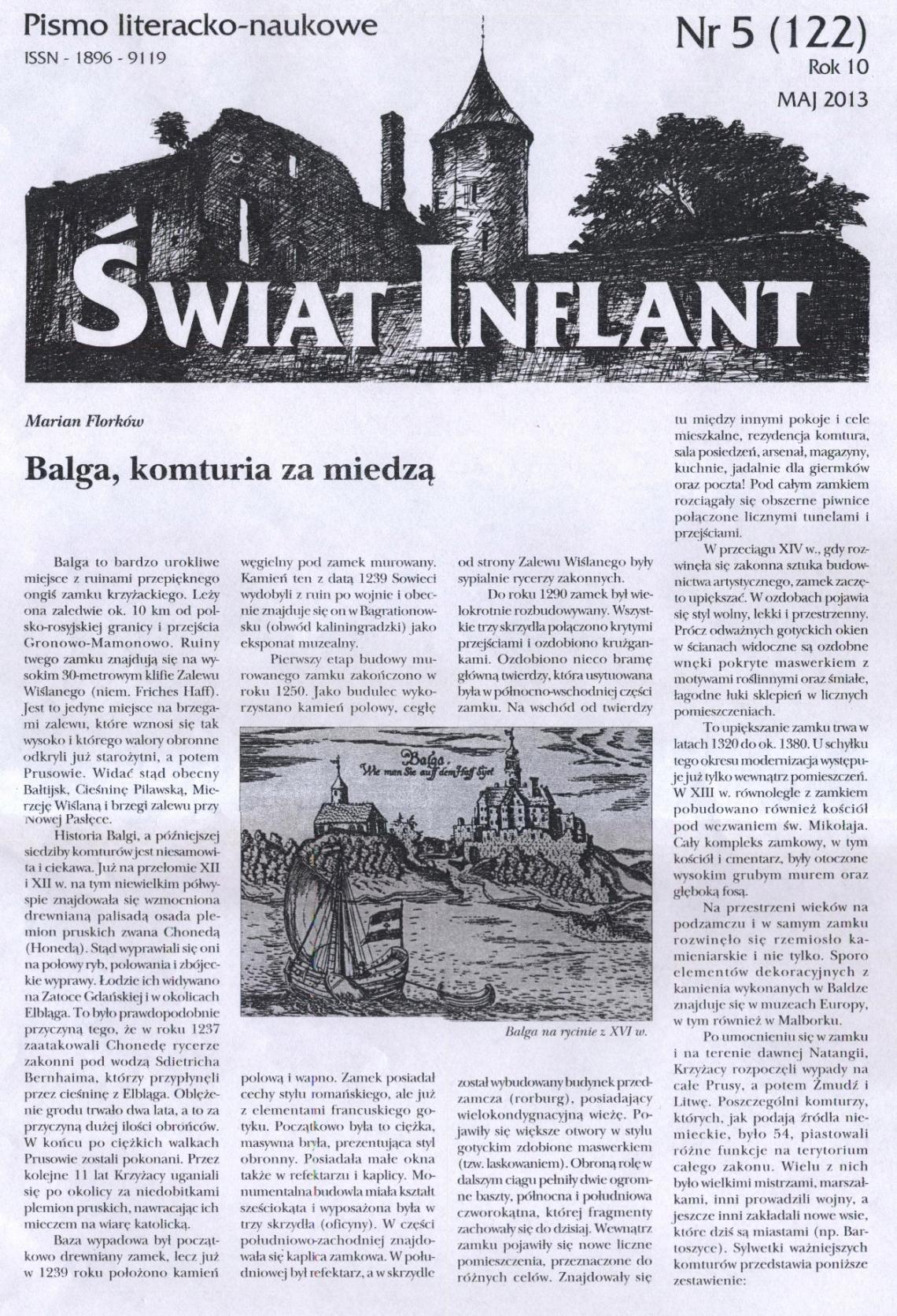 Publikacje zamieszczone w miesięczniku „Akant”.