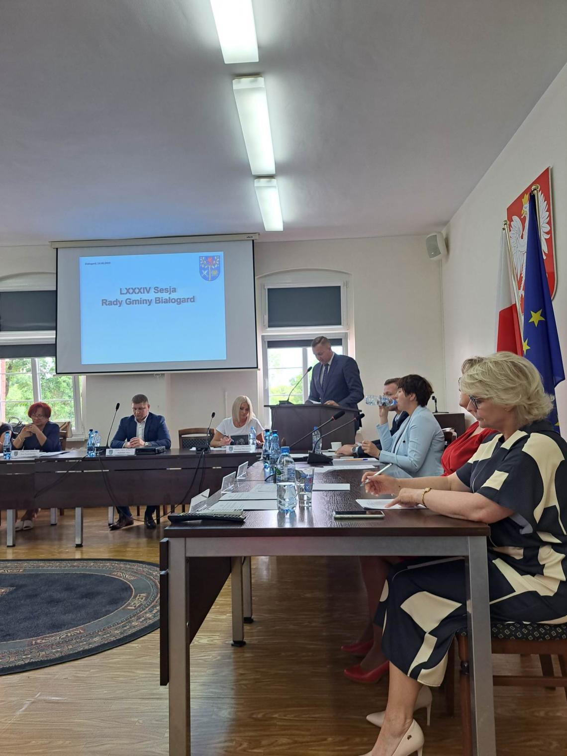 Wójt gminy Białogard oraz człnkowie rady