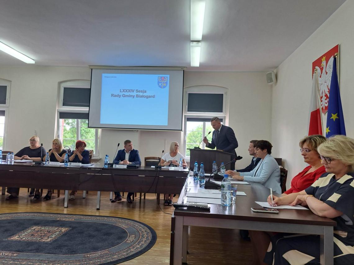 Wójt gminy Białogard oraz człnkowie rady