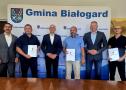 Zdjęcie grupowe Wicemarszałka, Wójta, Zastępcy Wójta, Sołtysów